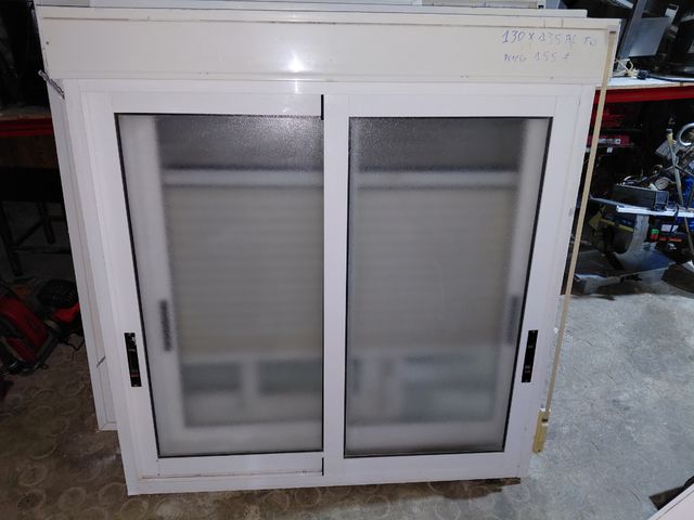 2 Ventanas aluminio correderas 130x135