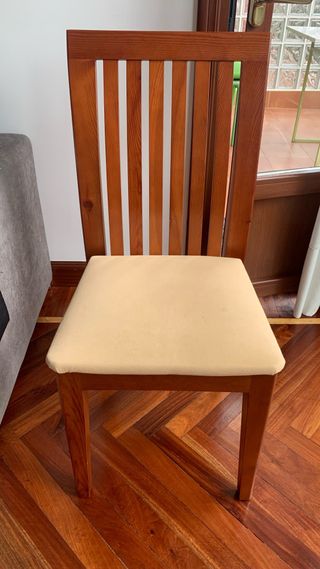 3 Sillas Comedor Madera