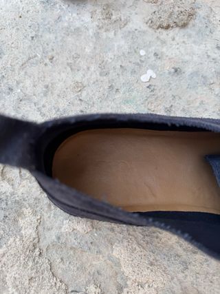 Zapatos Zara ante azul niño