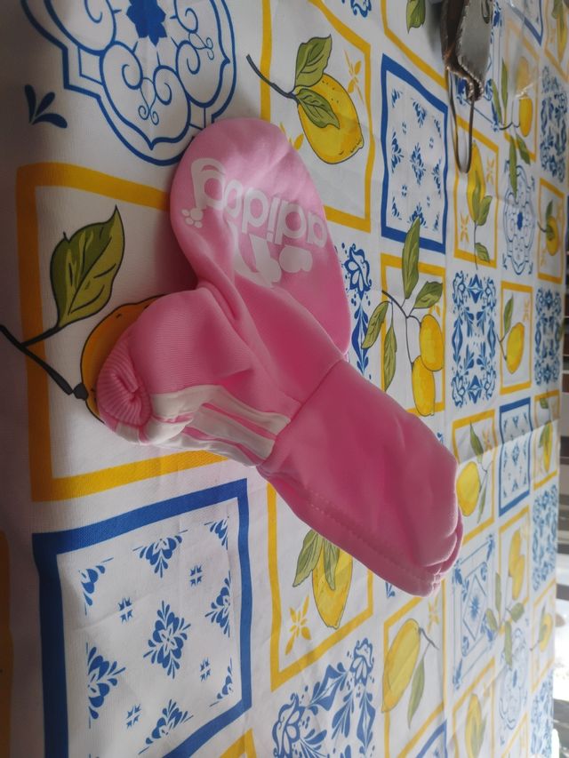 Felpa rosa Adidas per cucciolo