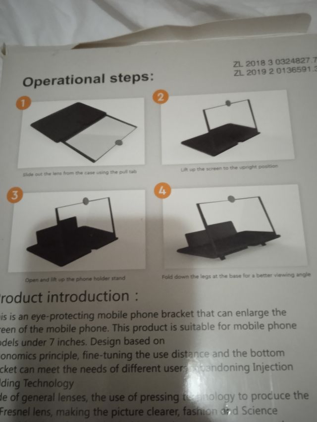 amplificador de pantalla para móvil