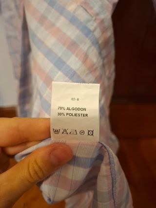 Camisa manga corta hombre