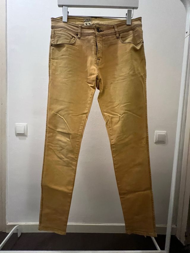 Pantalones beige - marrón