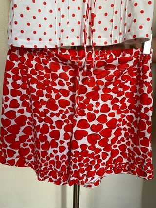 Pijama Corto - lunares rojos