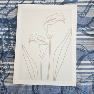 Láminas botánicas - Beige/Marrón lienzos bohemio