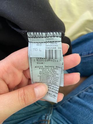 Rinascimento Tubino Nero Tg L