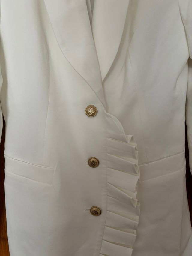 Vestido / Americana Blanco Koker - M