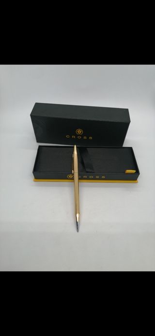 Bolígrafo CROSS, dorado, nuevo