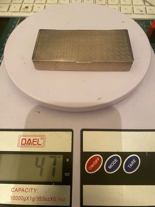 Caja de plata antigua
