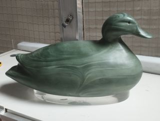 Figura Pato Piedra Verde