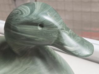 Figura Pato Piedra Verde