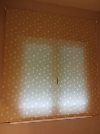 Estor Enrollable Beige con Estrellas 145x245cm