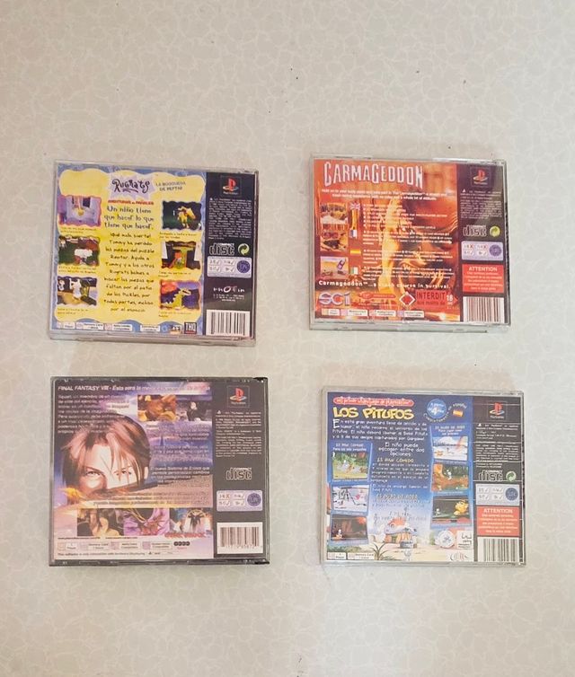 4 Juegos PS1 - Carmageddon, FFVIII, + más