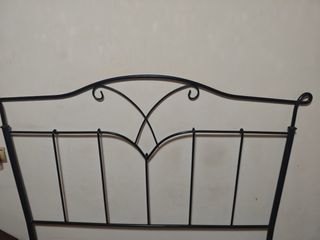 Cabecero cama metal negro