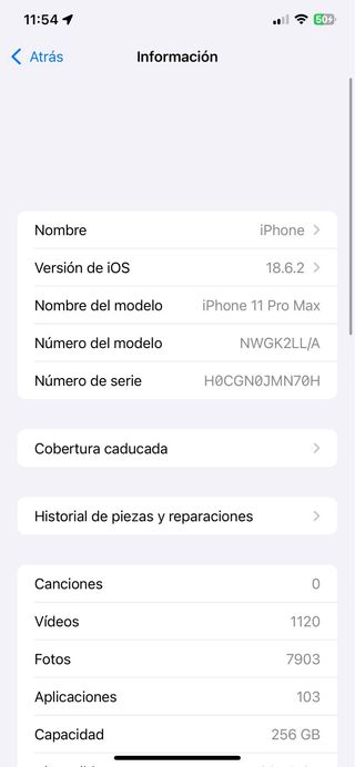 iPhone 11 Pro Max 256GB - Gris espacial