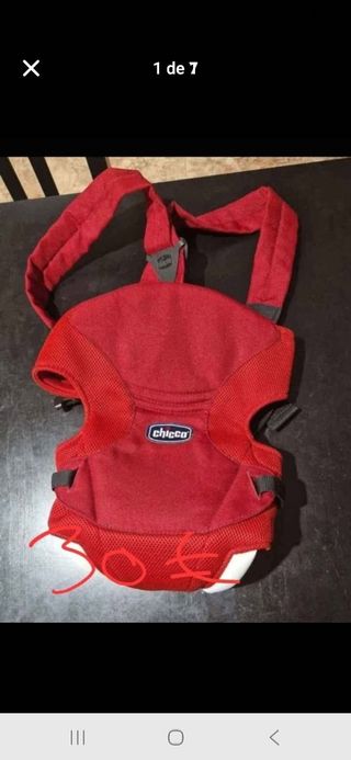 Portabebés Chicco rojo 30€ está nuevo