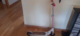 Patinete niña rosa - acero