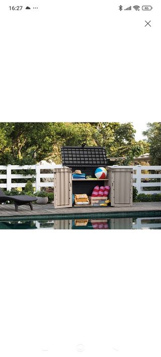 Armario/ arcón resina exterior - Beige