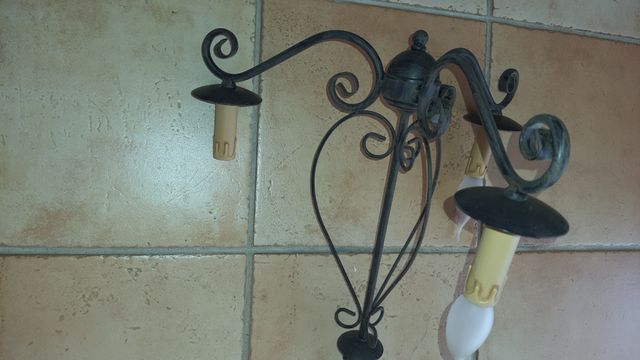 Lámpara de techo hierro forjado