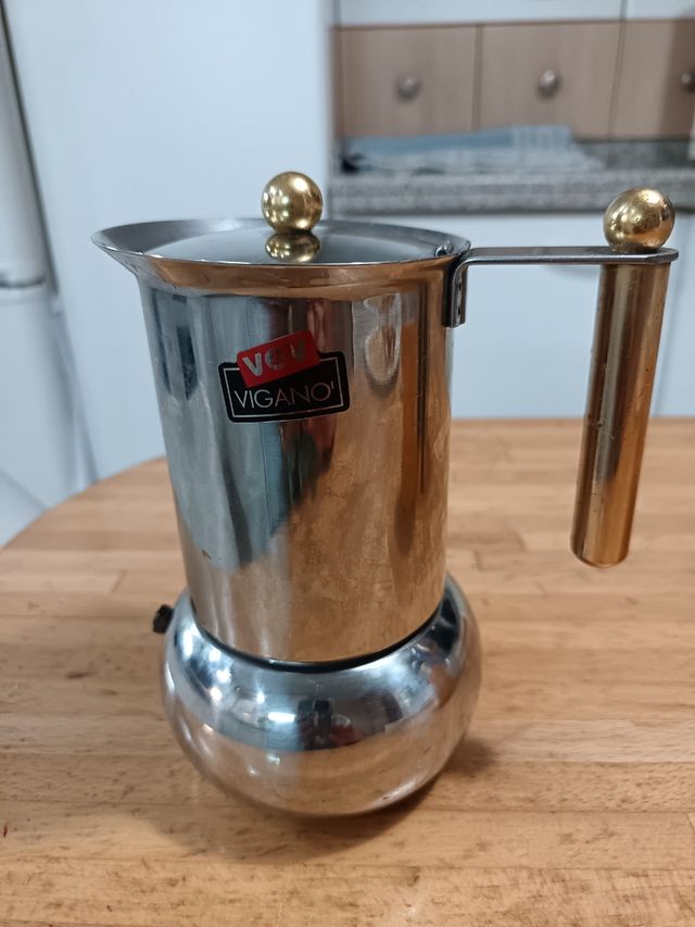 Cafetera Vigano' acero inoxidable