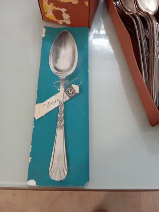 Cubiertos alpaca plata: 24 piezas