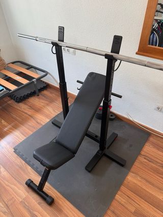Banco press banca musculación
