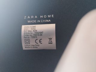 Lampara mesa Zara Home - Gris Beige