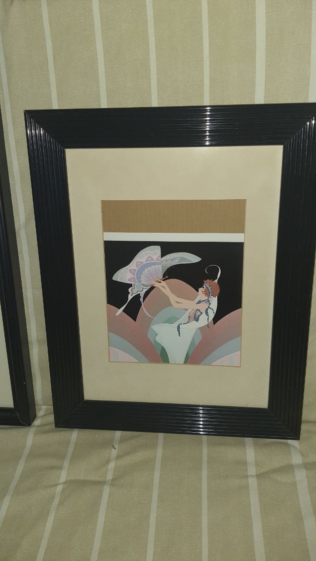 Cuadro Arte Moderno - Figura y Mariposa