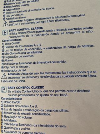 Vigilabebés Chicco Baby Control Classic