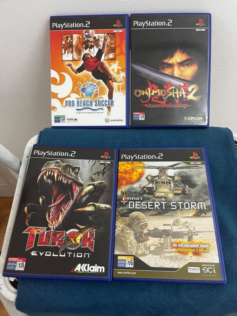 Imagen de 4 juegos PS2: Onimusha 2, Turok, etc