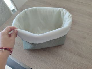 Cesto tela bebé - mint