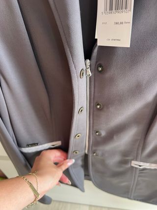 Chaqueta hípica NANOS gris-negro