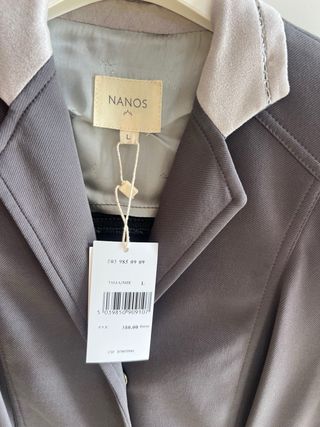 Chaqueta hípica NANOS gris-negro