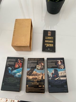 Trilogía Star Wars VHS: Imperio, Jedi, Guerra Gala