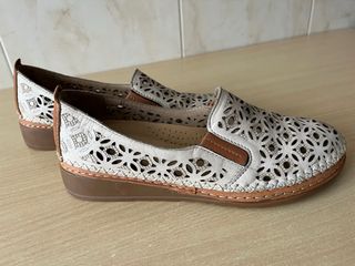 Mocasines Piel Beige 48 Horas
