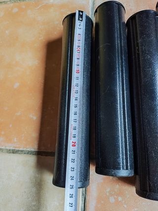 6 Patas Somier PVC - Negras