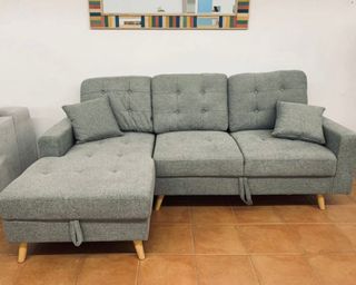 Chaiselongue Gris - Sofá rinconera