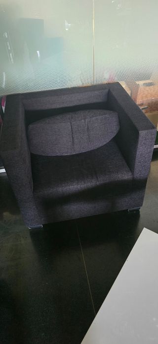 Sillón individual negro