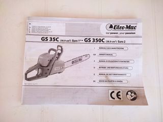 Motosierra Gasolina Oleo-Mac GS 150L