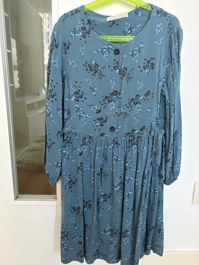 Vestido y chaleco de pelo niña