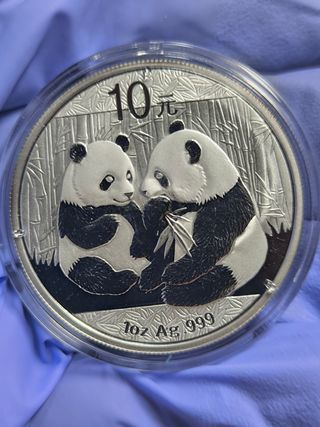 Moneda 1 Onza Plata Panda 2009