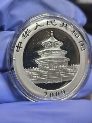 Moneda 1 Onza Plata Panda 2009