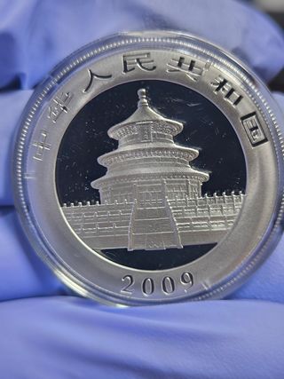 Moneda 1 Onza Plata Panda 2009