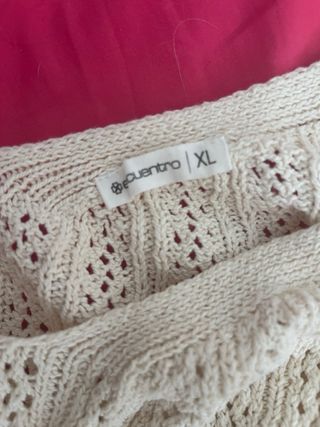 Top crochet beige Encuentro XL