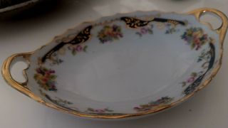 Bandeja Vintage Porcelana Dorada