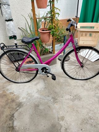 Bicicleta clásica rosa