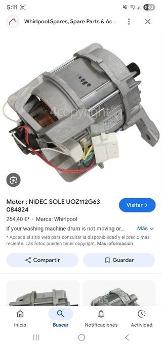 Motor de Lavadora AEG