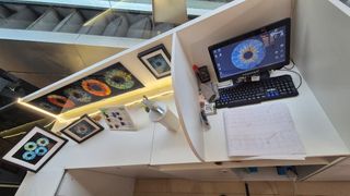 Kiosco mostrador expositor madera stand quiosco