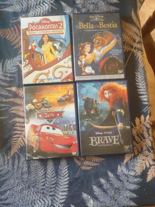 4 Peliculas Disney Pixar DVD
