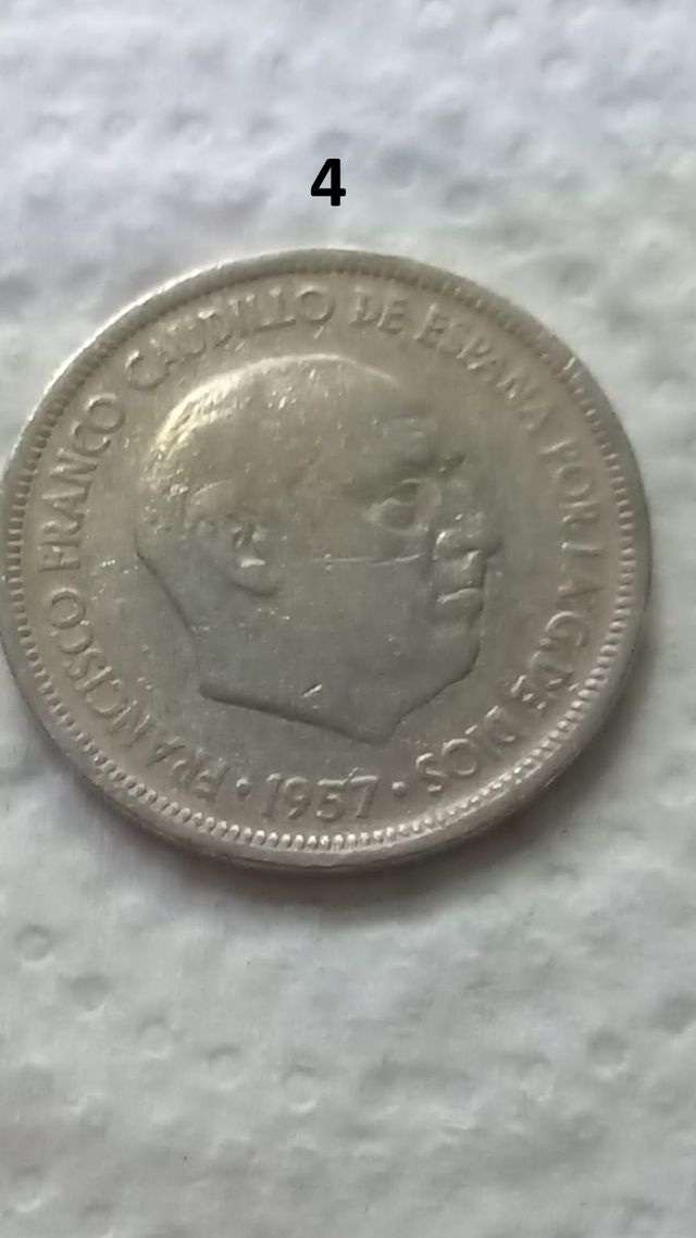 5 Pesetas 1957 *58 Franco